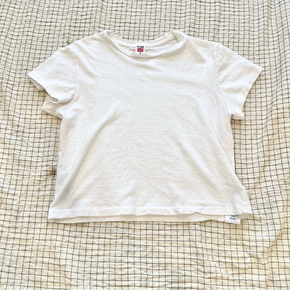 Redone 1950s boxy tee Optic White